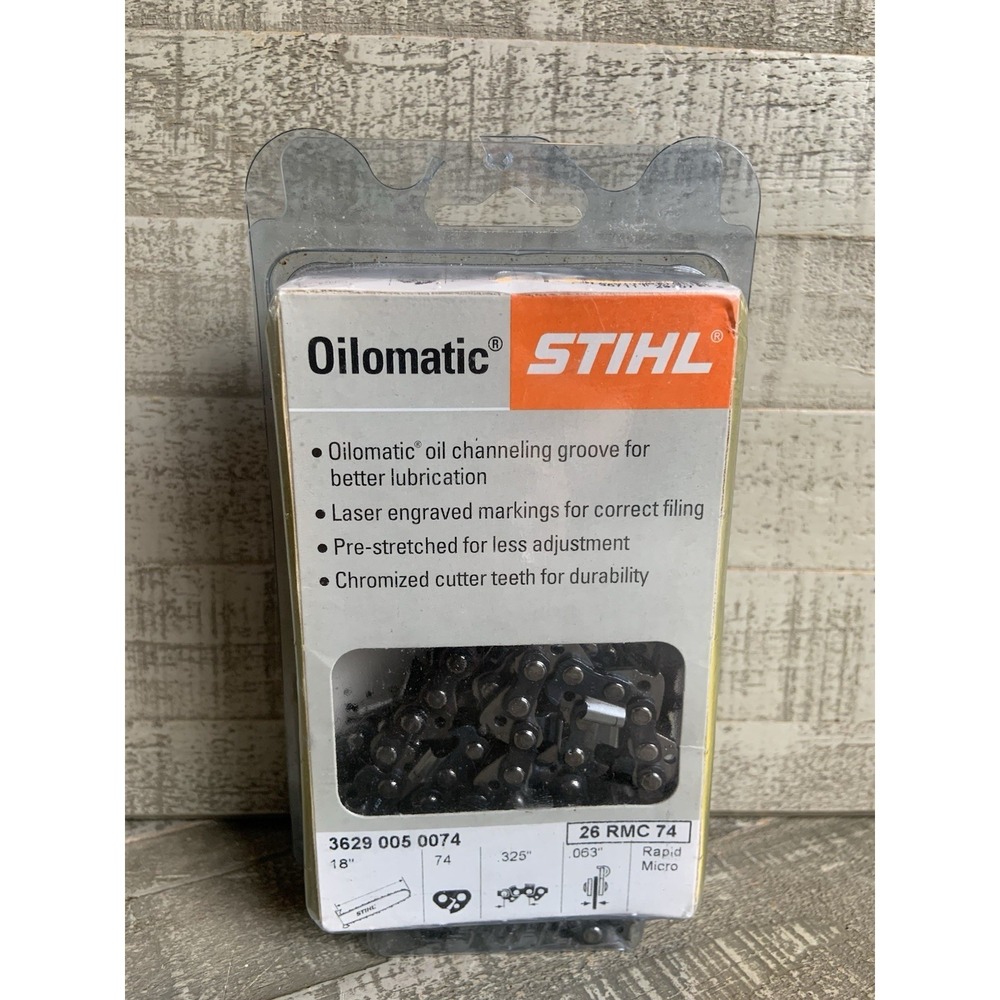 STIHL Oilmatic Chainsaw Blade 18" 26rmc74 New NIB